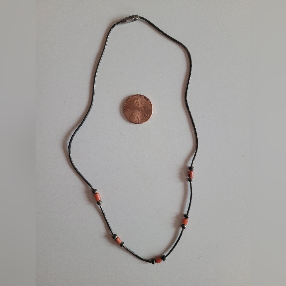 Black and Brown Beaded Necklace